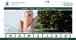 Desktop Screenshot of olsztyn.adwokatura.pl