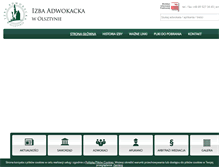 Tablet Screenshot of olsztyn.adwokatura.pl